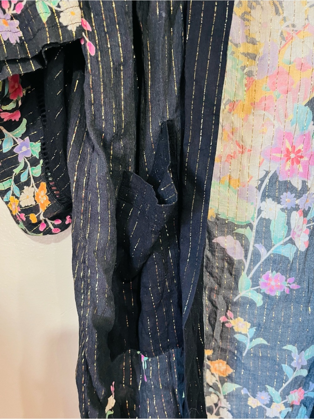 SPELL & The Gypsy Collective Jimi Midi Robe Charcoal Kimono OS - Picture 5 of 15